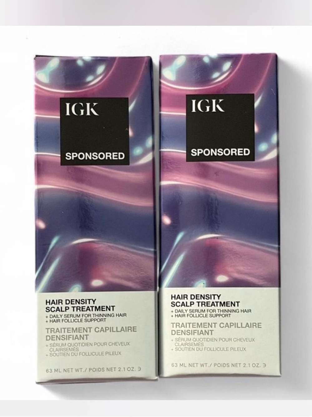 🆕 $45 IGK Sponsored Hair Density Scalp Treatment